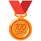 medaglia di bronzo + 100 punti