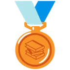 medaglia di bronzo + libri