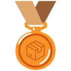 medaglia di bronzo + pacco