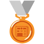 medaglia di bronzo + quotidiano