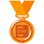 medaglia di bronzo + cellulare spento