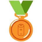 medaglia di bronzo + batteria