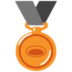medaglia di bronzo + buco