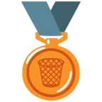 medaglia di bronzo + cestino
