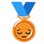 medaglia di bronzo + faccina pensierosa