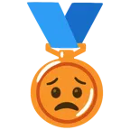 medaglia di bronzo + faccina preoccupata
