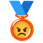 medaglia di bronzo + faccina accigliata