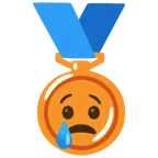 medaglia di bronzo + faccina che piange