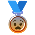 medaglia di bronzo + faccina impaurita