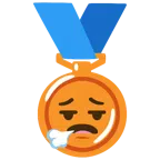 medaglia di bronzo + faccina che espira