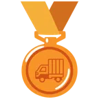 medaglia di bronzo + camion