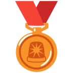 medaglia di bronzo + lampeggiante