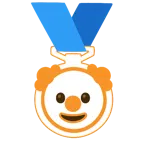 medaglia di bronzo + faccina pagliaccio