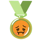 medaglia di bronzo + faccina nauseata
