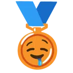 medaglia di bronzo + faccina che sbava