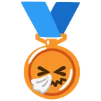 medaglia di bronzo + faccina che starnutisce