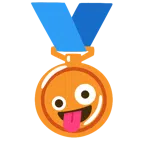 medaglia di bronzo + faccina impazzita