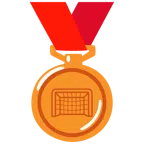 medaglia di bronzo + porta da calcio