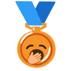 medaglia di bronzo + faccina che sbadiglia