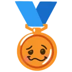 medaglia di bronzo + faccina stordita