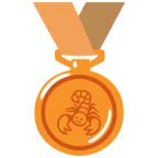 medaglia di bronzo + scorpione