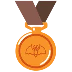 medaglia di bronzo + pipistrello