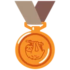 medaglia di bronzo + bradipo