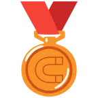medaglia di bronzo + calamita
