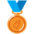 medaglia di bronzo + valigia