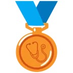 medaglia di bronzo + stetoscopio