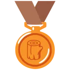 medaglia di bronzo + legna