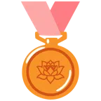 medaglia di bronzo + loto