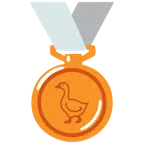 medaglia di bronzo + oca