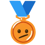 medaglia di bronzo + faccina perplessa