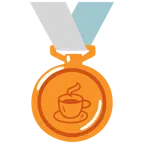 medaglia di bronzo + bevanda calda