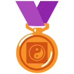 medaglia di bronzo + Yin e Yang