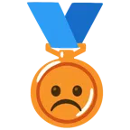 medaglia di bronzo + faccina imbronciata