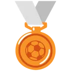 medaglia di bronzo + pallone da calcio