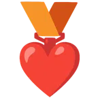 medaglia di bronzo + cuore rosso
