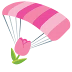 paracaídas + tulipán