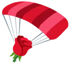 paracaídas + rosa