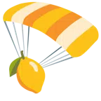 paracaídas + limón