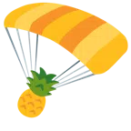 paracaídas + piña