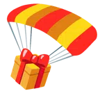 paracaídas + regalo