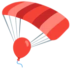paracaídas + globo