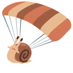 paracaídas + caracol