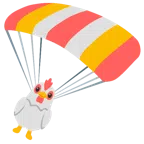 paracaídas + gallina