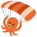 paracaídas + pulpo