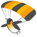 paracaídas + pingüino