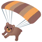 paracaídas + oso